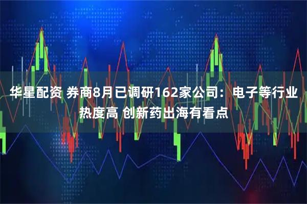 华星配资 券商8月已调研162家公司：电子等行业热度高 创新药出海有看点